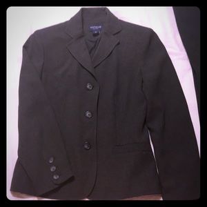 Ann Taylor 3 button blazer charcoal grey 2P